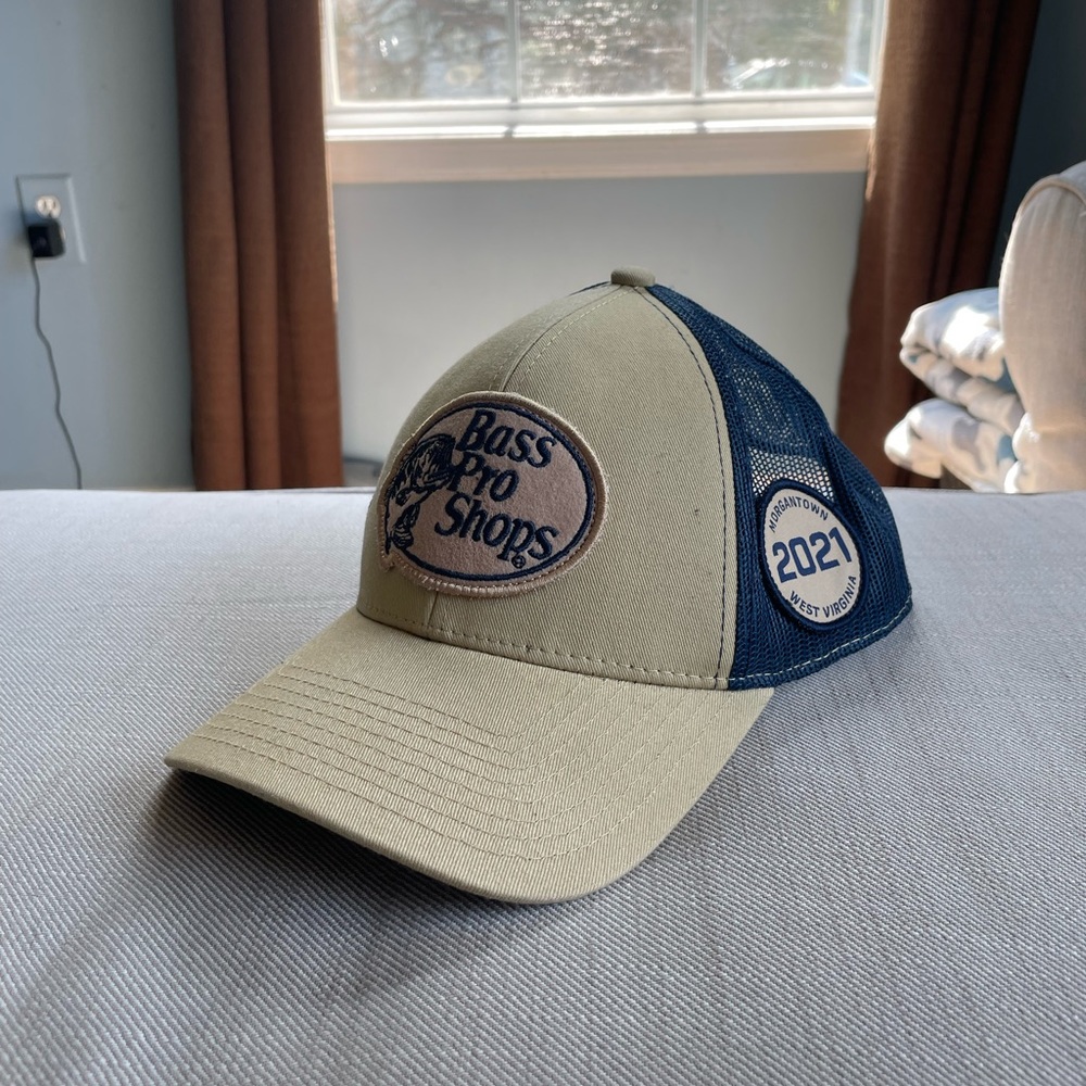 Bass Pro Shops Morgantown West Virginia WVU Meshback Hat